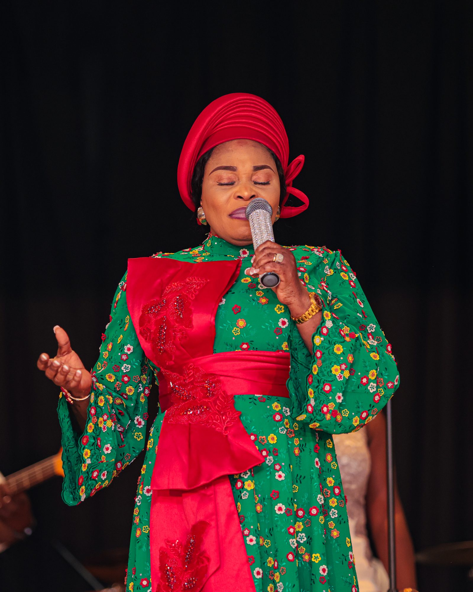 Stage performer close-up